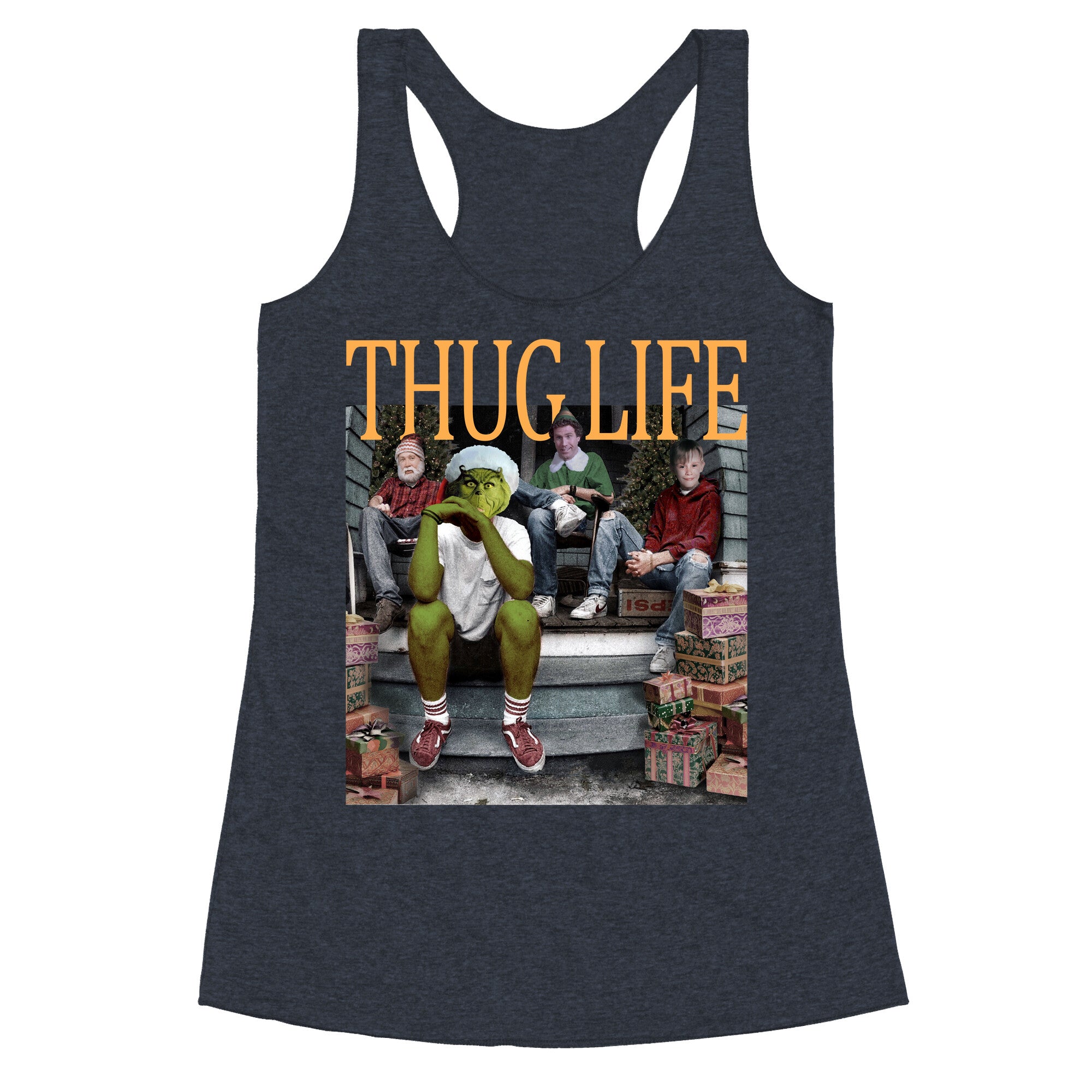 Thug Life Christmas Racerback Tank